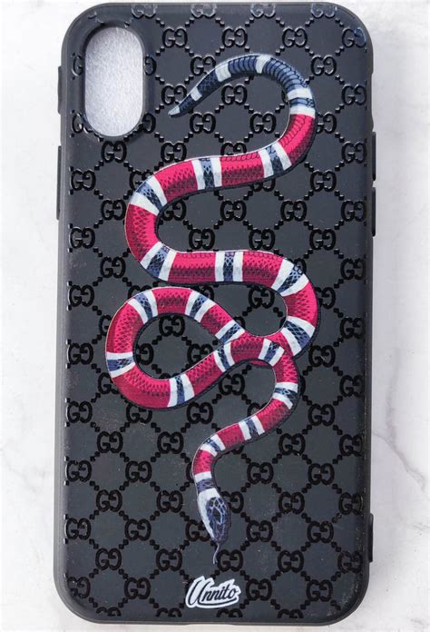 cover gucci serpente iphone x|gucci cell phone case.